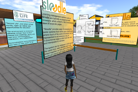 Ma visite second life du stand Sloodle