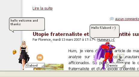 avatars weblin sur un site